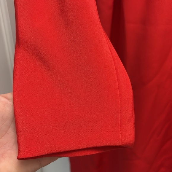 Alexandra Lind Red Dress Size 6 100% Silk - Picture 7 of 11